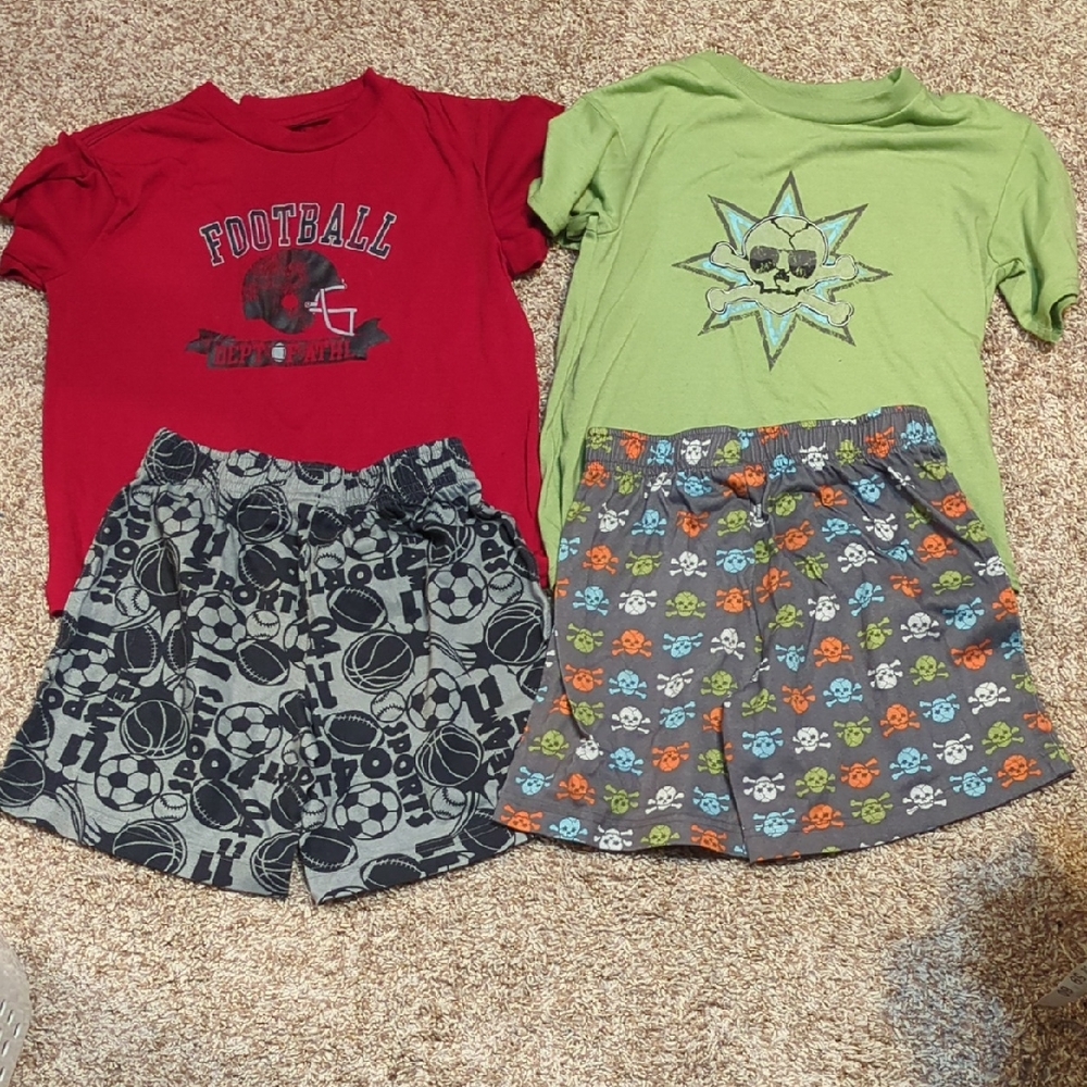 Cherokee Kids Pajama Set - Red and Green